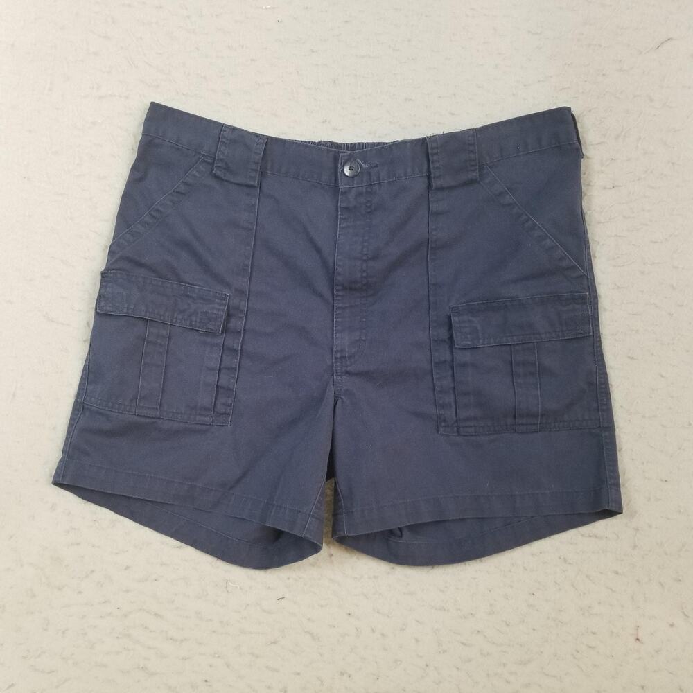 Weekender Shorts Mens 40 Blue Cargo Elastic Waist Utility Pockets Casual